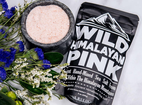 Wild Foods Pink Himalayan Salt - Fine Ground Table and Cooking Salt, 32 oz, 100% Pure, Unrefined, Ethically Sourced