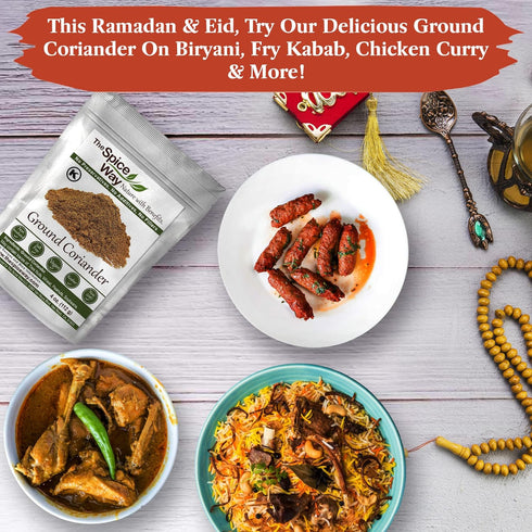 The Spice Way Ground Coriander - 4 oz Resealable Bag