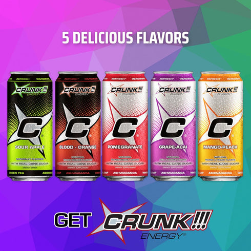 CRUNK!!! Energy 16oz 12pack Pomegranate