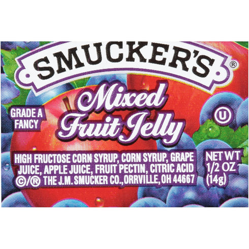 Smucker's 1/2 200 Smuckers Mixed Fruit Jelly, Ounce -- per case.