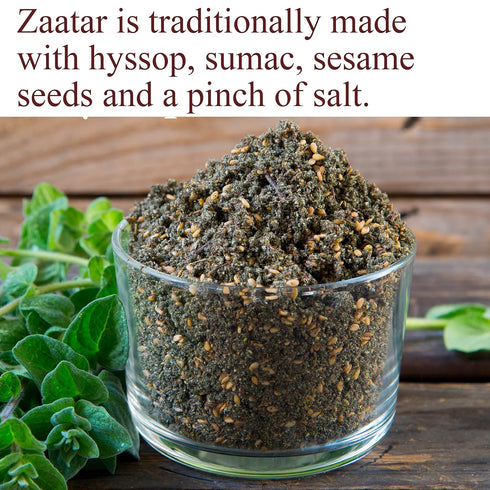 The Spice Way Real Zaatar with Hyssop Spice Blend, 4 oz, No Additives, No Preservatives