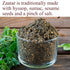 The Spice Way Real Zaatar with Hyssop Spice Blend, 4 oz, No Additives, No Preservatives