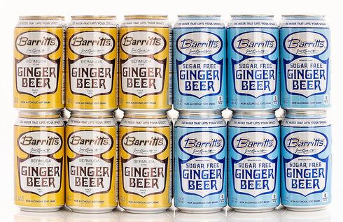 12 oz 12 Pack, Barritt's Sugar Free Diet Ginger Beer, Non-Alcoholic Soda Cocktail Mixer, fl Cans, No Aspartame
