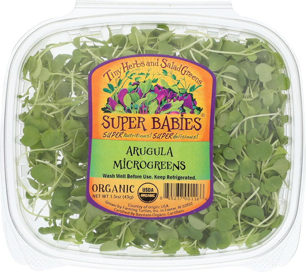Fresh Produce FARMING TURTLES INC Organic Microgreens Arugula, 1.5 OZ