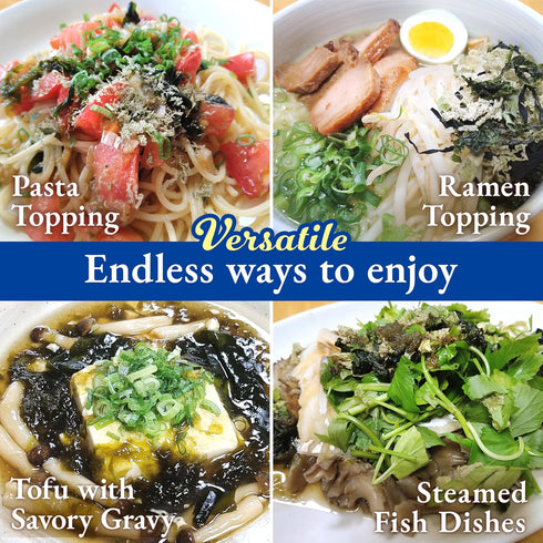 30g(1.0oz) YAMASAN KYOTO UJI Five Dried Ingredients Miso Soup Mix, The Umami of Kombu, Wakame and Nori, Quick and Easy