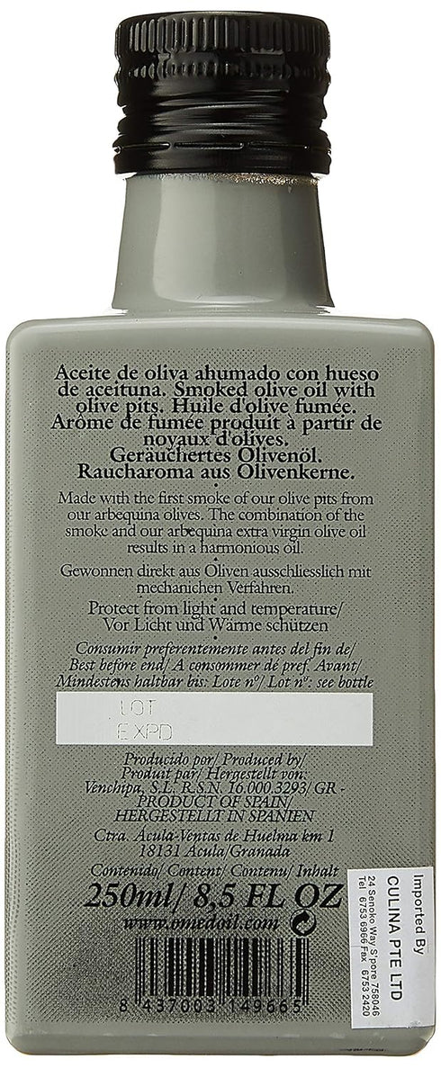 O-MED 250 ml Olive Pit Smoked Arbequina Extra Virgin Olive Oil