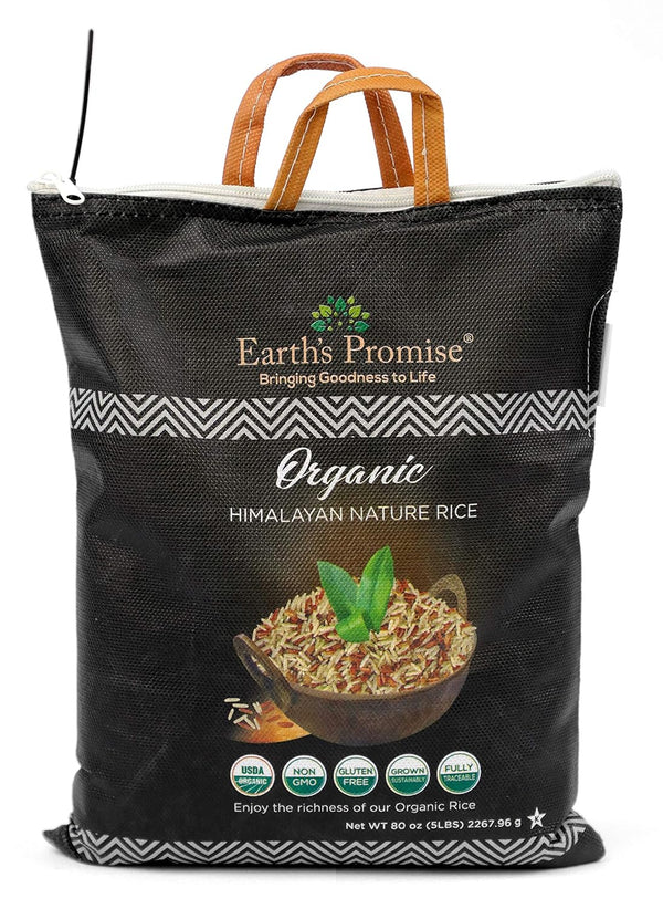 Earth's Promise Heritage Gardens Organic Himalayan Nature Rice 80 oz (5 lb) Rare Heirloom