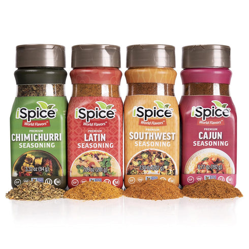 iSpice Spices and Seasoning Sets - Southern Excitement Spices, World Flavors Premium