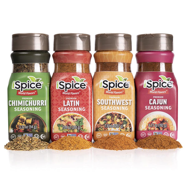 iSpice Spices and Seasoning Sets - Southern Excitement Spices, World Flavors Premium