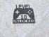 Level 10 Unlocked Cake Topper, Video Game Cake Topper, Game Controller Cake Topper for 10th Birthday Party Decoration