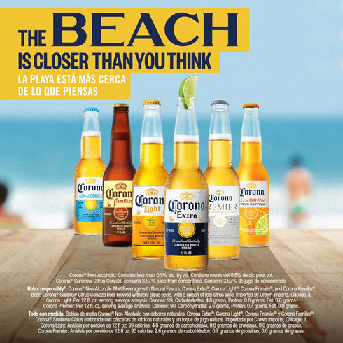 Corona Extra 6 12 oz 4.6% , pk, Bottles, ABV