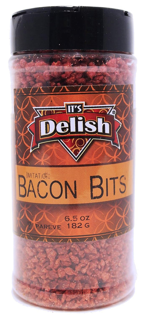 Imitation Bacon Bits by Its Delish, 6.5 Oz. Medium Jar