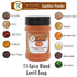 Tarkeeb Sambar Masala, South Indian 11-Spice Blend Lentil Soup Spice Blend, 3.52 oz (100g) Shaker Top PET Jar, All