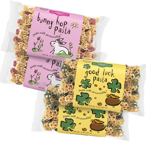 4 Pack: 2 Good Luck Pasta & 2 Bunny Hop Pasta