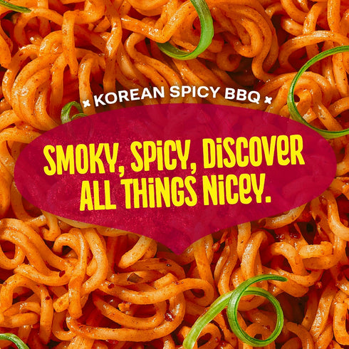 3 24-Pack Maggi Korean Spicy BBQ Noodles, Korean Instant Noodles, min, Spicy Ramen, Vegetarian, Halal, Kosher