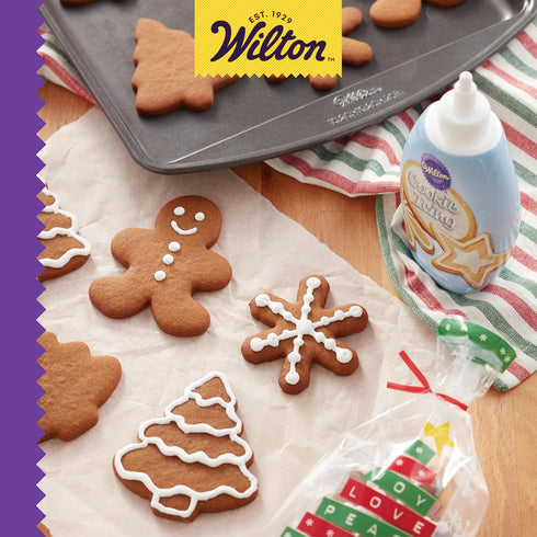 Wilton Cookie Icing, Fast-Drying Squeeze Bottle, 7.5 oz, White, for Decorating Cookies