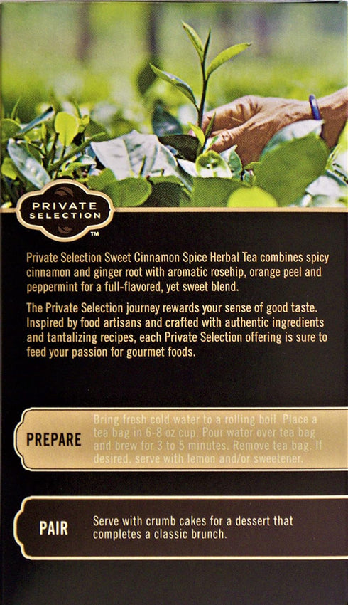 Private Selection 3 Pack Sweet Cinnamon Spice Herbal Tea Caffeine-Free