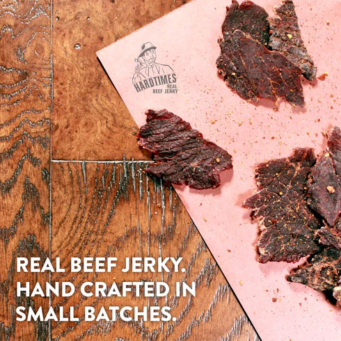 24 Pack 1/2 oz. Hardtimes Handcrafted Beef Jerky Chew - Original Flavor - of Cans