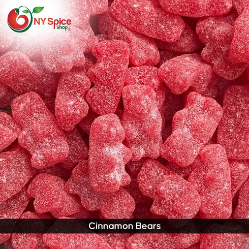 3 Gummy Gummies NY Spice Shop Cinnamon Bears Candy - Pound Hot and Spicy Cinnamon Bears - Chewy Candy Snacking, Gifting