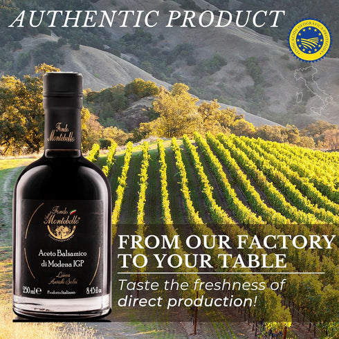Tasting Combo - Balsamic Vinegar of Modena and Balsamic Vinegar Glaze, The Perfect Mix, IGP-Certified Balsamic Vinegar