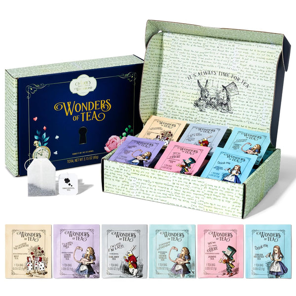 Alices Adventures in Wonderland, Wonder of Tea Gift Set, includes 6 Flavors