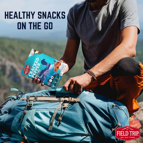 1oz 12 Pack Field Trip Turkey Jerky, Gluten Free, Low Carb, Healthy High Protein Snacks, No Nitrates, All Natural