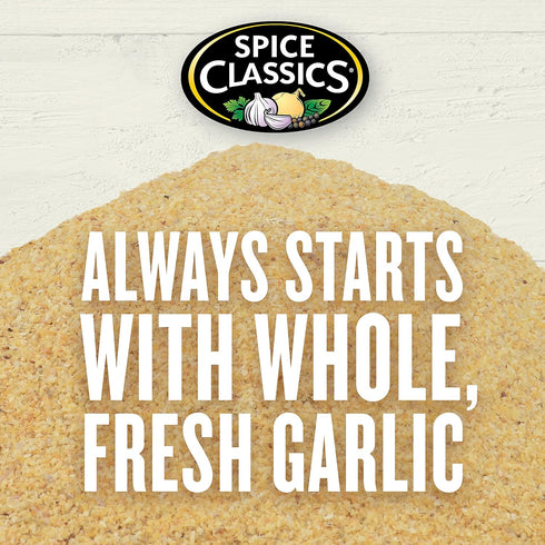 6.5 lb 6.5 Spice Classics Granulated Garlic, - One Pound Container of Bulk Garlic Powder Seasoning to Flavor