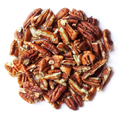 8 Food to Live Dry Roasted Pecan Pieces with Himalayan Salt, Ounces Oven Roasted, Lightly Salted, No Oil Added, Perfect
