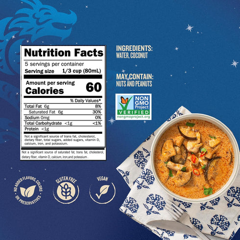 13.5oz (Pack 3) 50% Blue Dragon Light Coconut Milk - of - Less Fat - Vegan, Gluten Free, Unsweetened - Ideal