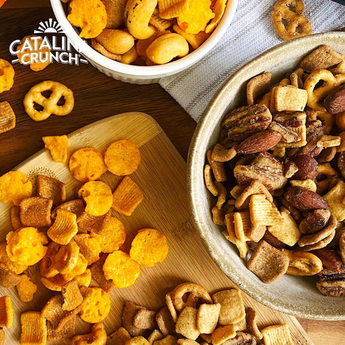 10g 1g Pack 4 (Pack 4) Packaging Catalina Crunch Protein Snack Mix with Cheese Crisps | Protein, Sugar per Serving |