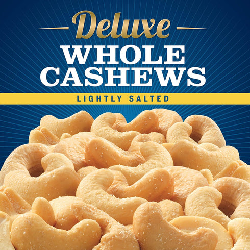 Planters (34oz) (18.25oz Deluxe Salted Mixed Nuts and Lightly Salted Deluxe Whole Cashews Canister)