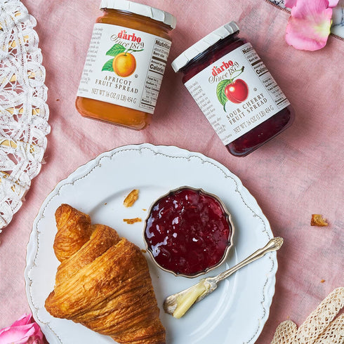 16 oz Darbo All-Natural Sour Cherry Fruit Spread, | Crafted Tradition | Pure Fruit Flavor No Artificial