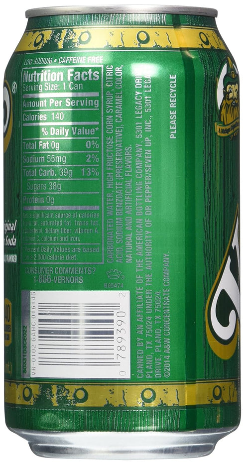12 (12 Vernors Gingerale Soda, Ounce Cans)
