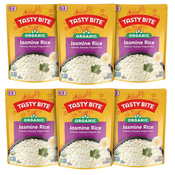 Tasty Bite Jasmine Rice, Microwaveable Cooked Rice, 8.8 Ounce (Pack of 12)