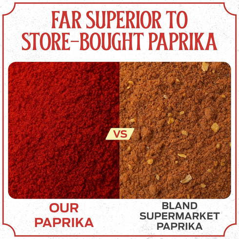 (8.8oz/250g) Hungarian Sweet Paprika Imported from Hungary, Gourmet Quality, Mild and Rich Flavor for Goulash, Stews