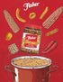 29.5 oz (Pack 4), Fisher Snack Spicy Cajun Trail Mix, of Resealable Jar, Bold & Crunchy Snack Mix with Peanuts, Corn