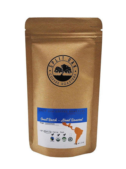Pack 9 2oz Split Oak Coffee Roasters Gourmet Gift Box Whole Bean Variety Gift Box, Medium Roast Coffees from Around the