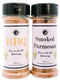 Premium Corn on the Cob Seasonings Variety 2 Pack, Smoked Parmesan and BBQ, Calorie Free, Large Shakers