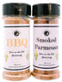 Premium Corn on the Cob Seasonings Variety 2 Pack, Smoked Parmesan and BBQ, Calorie Free, Large Shakers