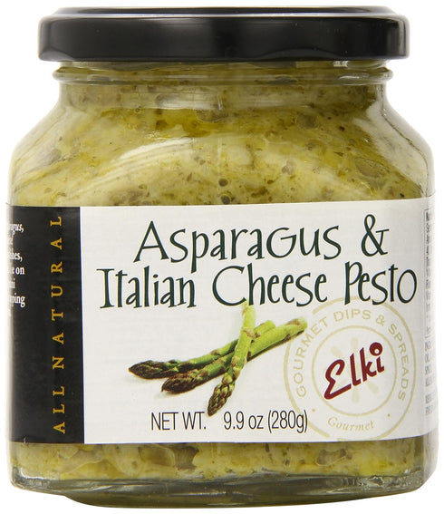 Elki's Gourmet Asparagus and Italian Cheese Pesto, 9.9 Ounce