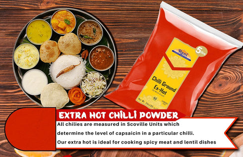 80oz (5lbs) 2.27kg Rani Extra Hot Chilli Powder Indian Spice Bulk ~ All Natural | No Color added | Gluten Friendly |