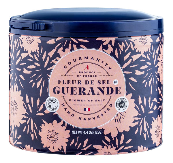 Gourmanity Fleur De Sel De Guerande, Premium Hand Harvested Finishing Salt -