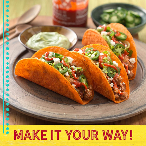 10 9.5 oz Old El Paso Bold Taco Dinner Kit with Nacho Cheese Flavored Stand 'N Stuff Taco Shells, Taco Sauce