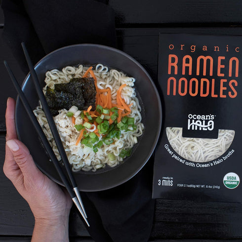 5 Pack Ocean's Halo, Organic Ramen Noodles, Vegan, USDA Organic