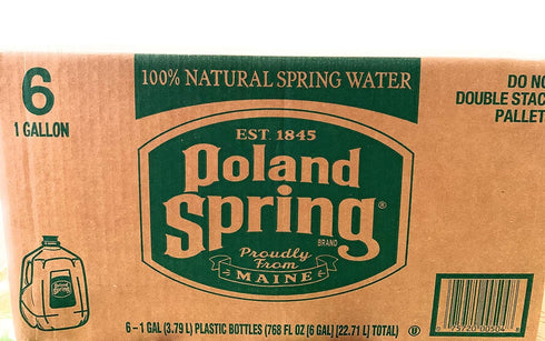 POLAND SPRING Spring Water 6 Pack, 128 FZ