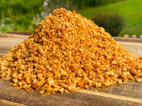 (10 oz) Gold Bark BBQ Seasoned Panko for Crispy Breaded Chicken, Pork and Fish