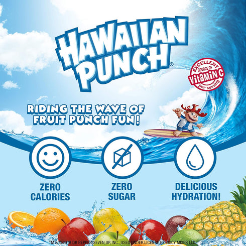 (4 96 Hawaiian Punch, Fruit Juicy Red, Liquid Water Enhancer New, Better Taste! Bottles, Makes Flavored Water Drinks)