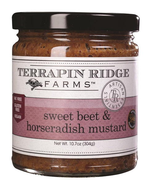 Terrapin Ridge Farms Mustard, Sweet Beet and Horseradish, 10.7 Ounce