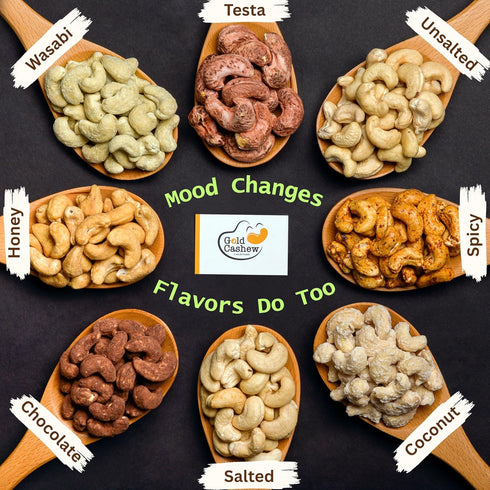Gold Cashew 17.64 oz (Pack 1) (10 Cashews Roasted Lightly Salted - Snacks for Adults, Whole Nut (No Mixed), Oil Free