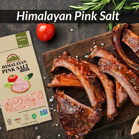 Coarse-2lbs/Each-6Pack,32 Himalayan Chef Pink Himalayan Salt, Ounce